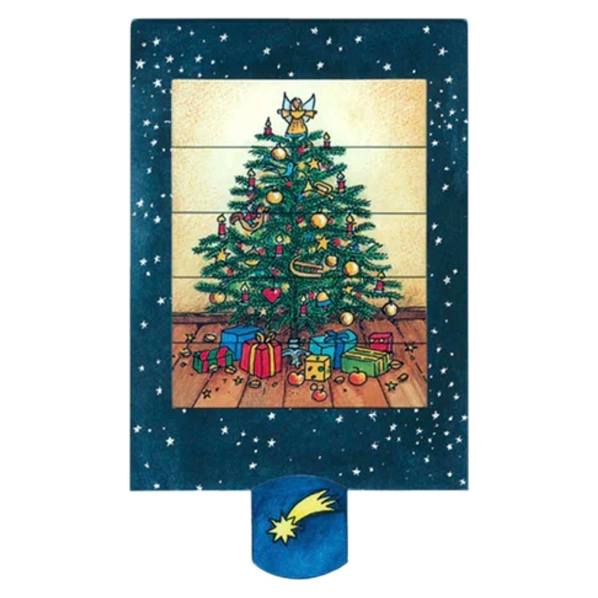 Verwandlungspostkarte Weihnachten - lebende Karte