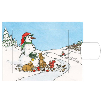 Verwandlungspostkarte Weihnachten - lebende Karte