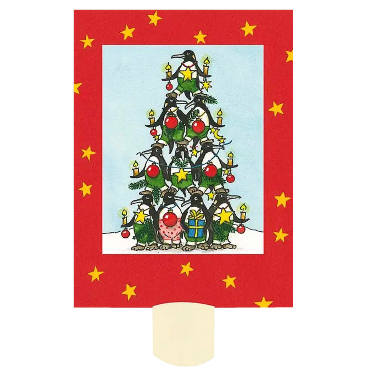 Verwandlungspostkarte Weihnachten - lebende Karte