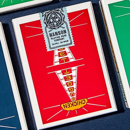 Vintage Chicken Nugget Playing Cards - Red