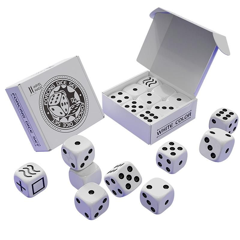 Forcing Dice Set by Iarvel Magic (White)