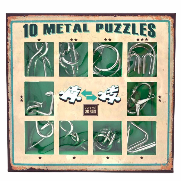 10 Metal Puzzle Set