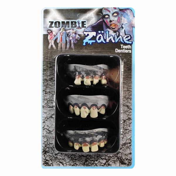Zombie Zähne 3er Set